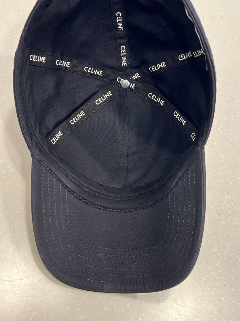 ららセリーヌ キャップ トリオンフ ベースボール コットン L 黒