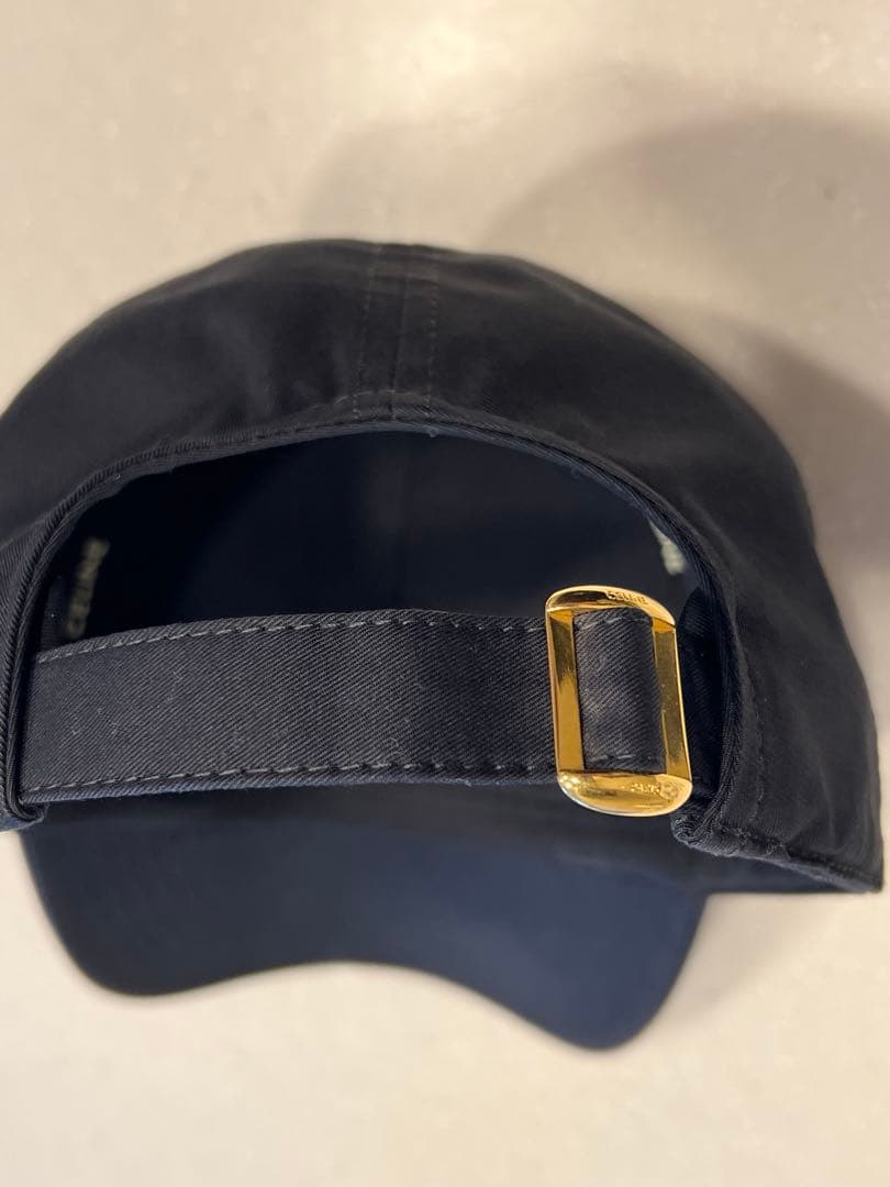 ららセリーヌ キャップ トリオンフ ベースボール コットン L 黒