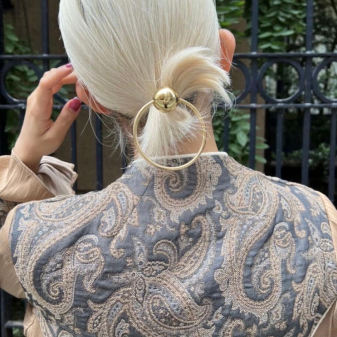 FUMIE TANAKA ring ball hair hook シルバー