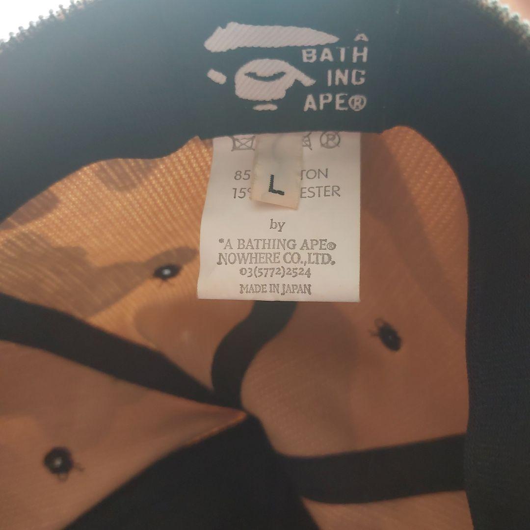 A BATHING APE初期 カモフラ迷彩コーデュロイキャップL