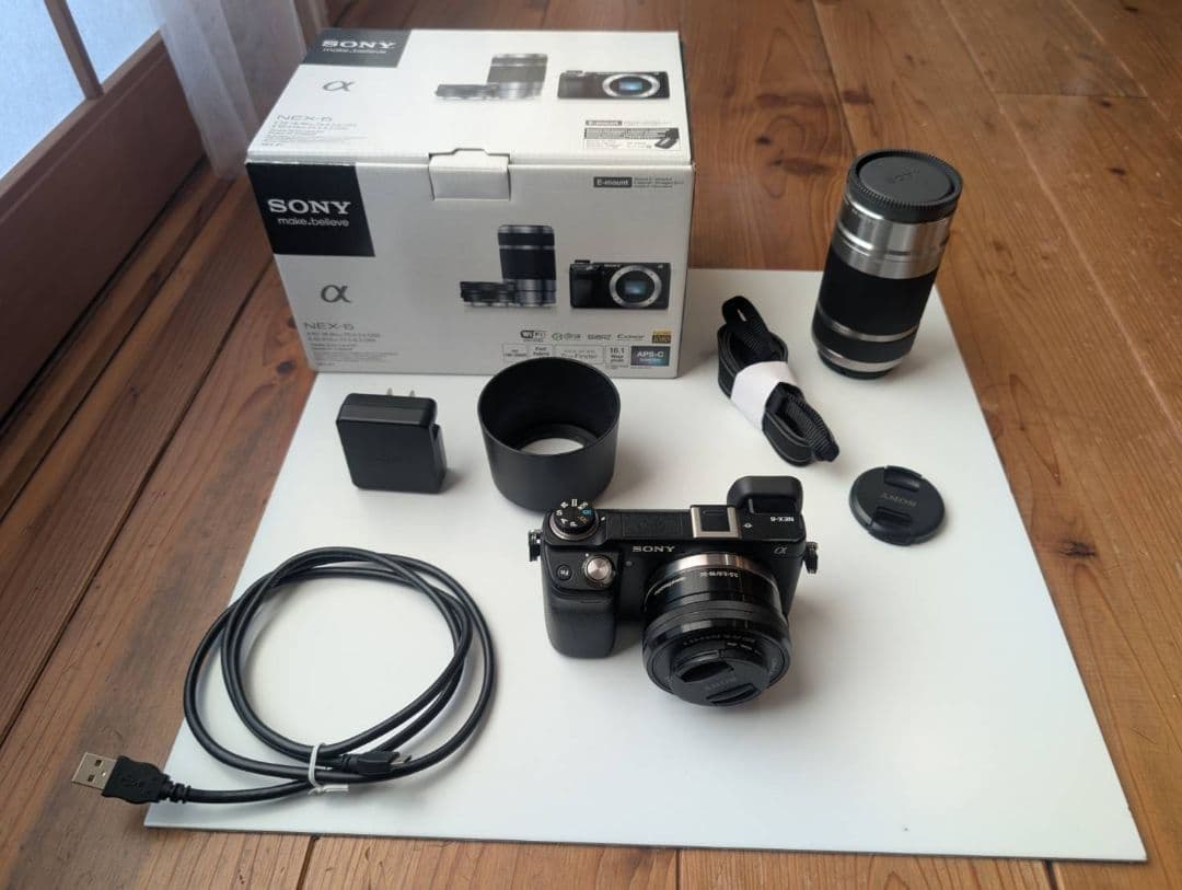 ソニー SONY ミラーレス一眼 α NEX-6Y ダブルズームレンズキット
