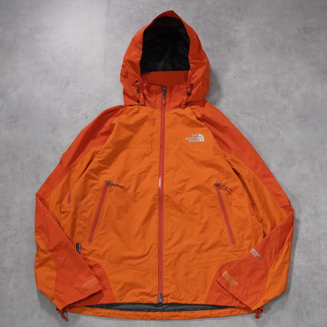 ノースフェイス ゴアテックス ナイロンジャケット 古着 L オレンジ 17637