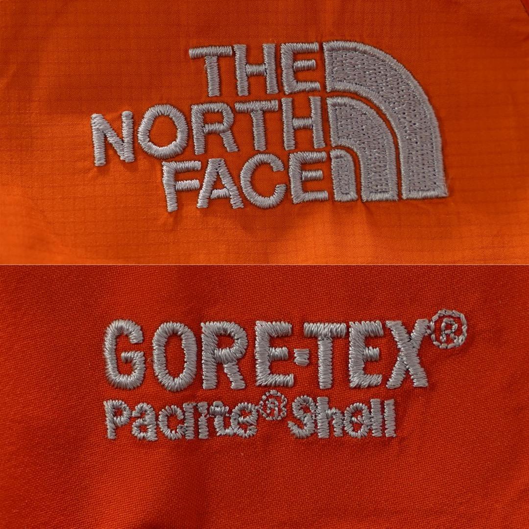 ノースフェイス ゴアテックス ナイロンジャケット 古着 L オレンジ 17637