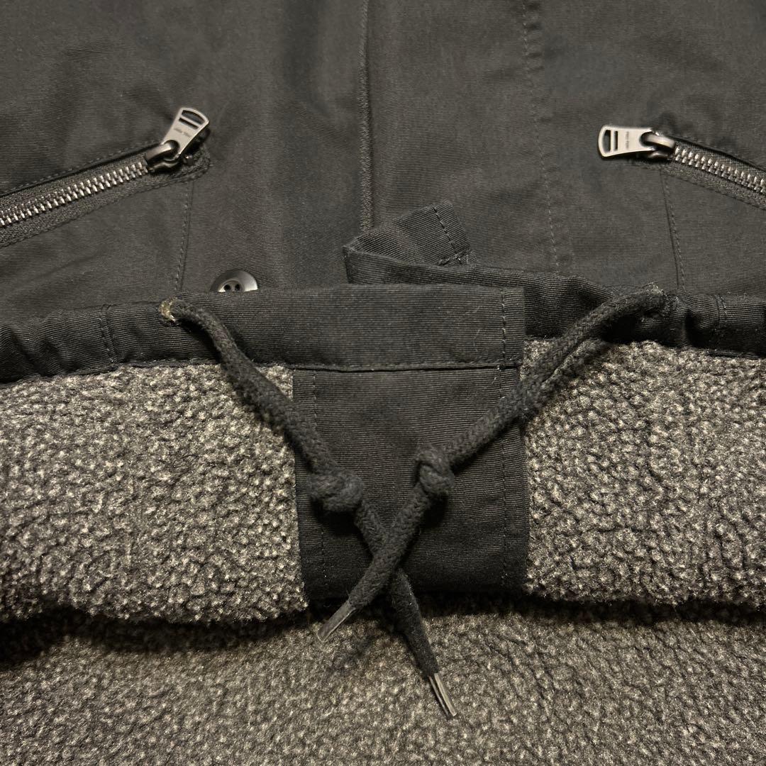 専用‼️FRED PERRY フリースボア ブラック ジャケット M デッキ