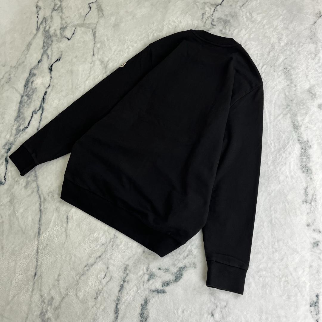 【鑑定済み・最高級の逸品】モンクレール☆ビッグ刺繍ロゴ入りスウェット/2978.