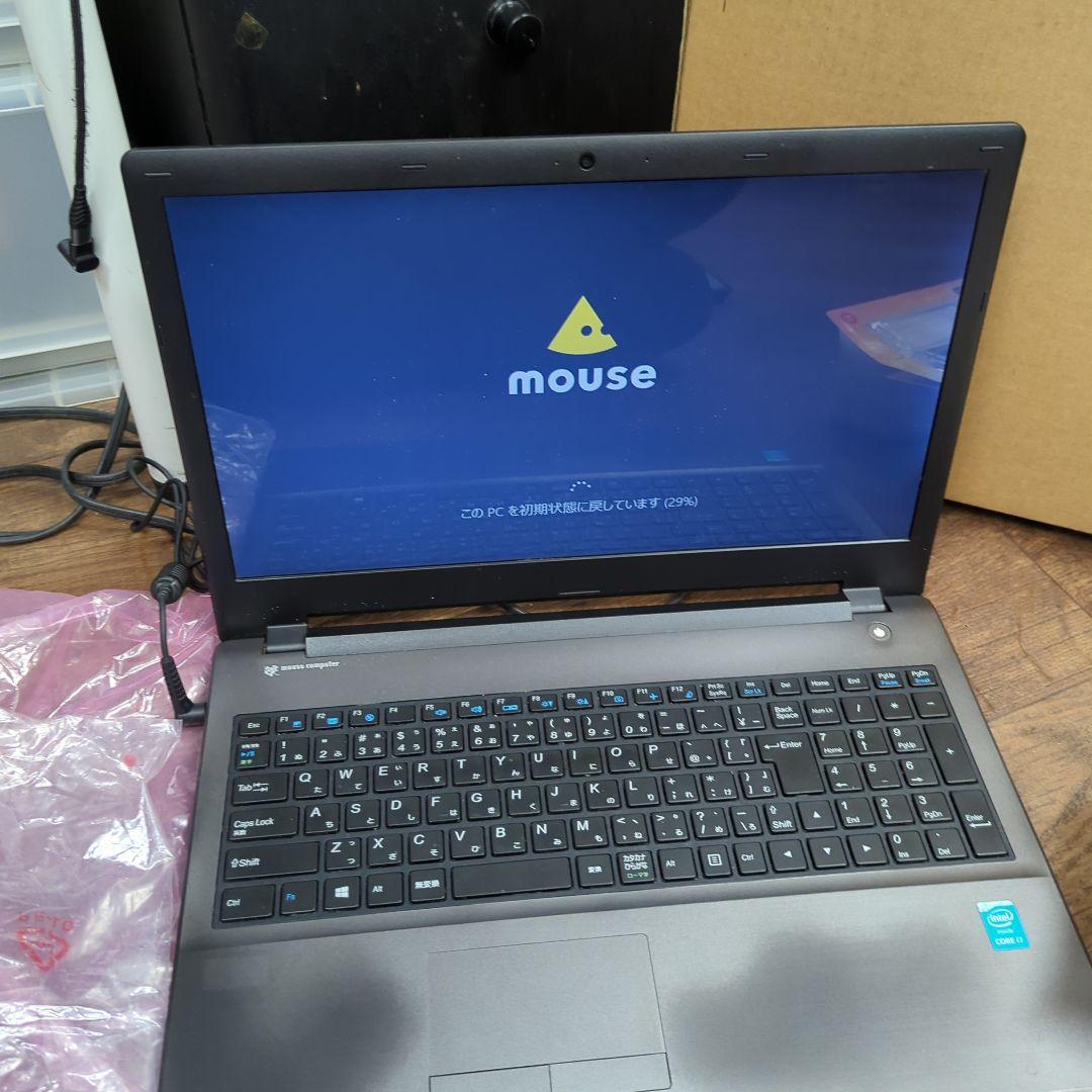 MouseComputer Corei5 メモリ16GB SSD512GB初期化