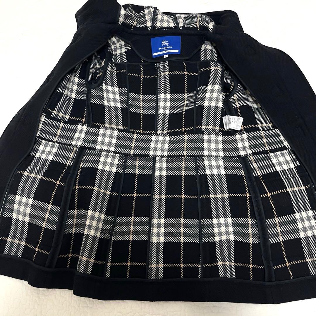 BURBERRY ブルーレーベル ダッフルコート ノバチェック　ホースロゴ