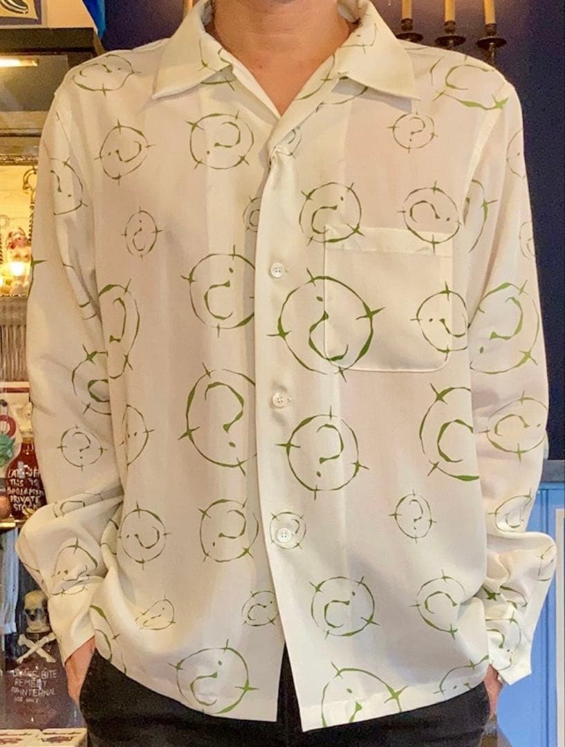 WEIRDOウィアード 2022SS THE BATMAN 長袖レーヨンシャツ