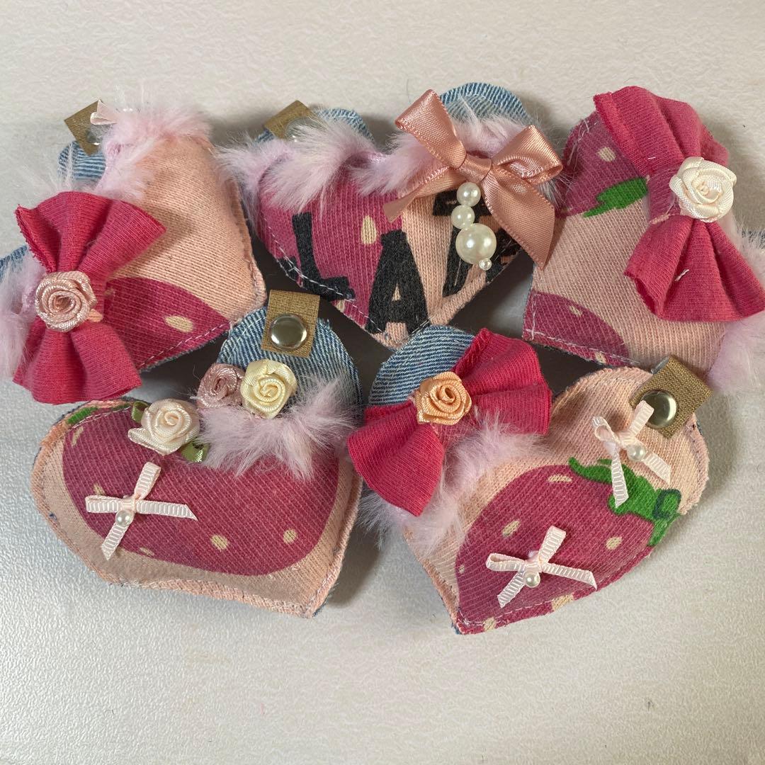 いちごパフェ★　デニムリメイクチャームお取り置き❶