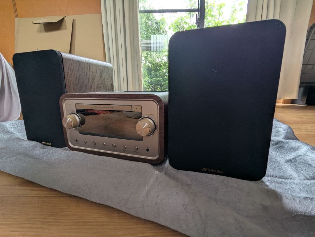 退院セール‼️SANSUI真空管搭載ハイブリッドアンプコンポ SMC-300BT