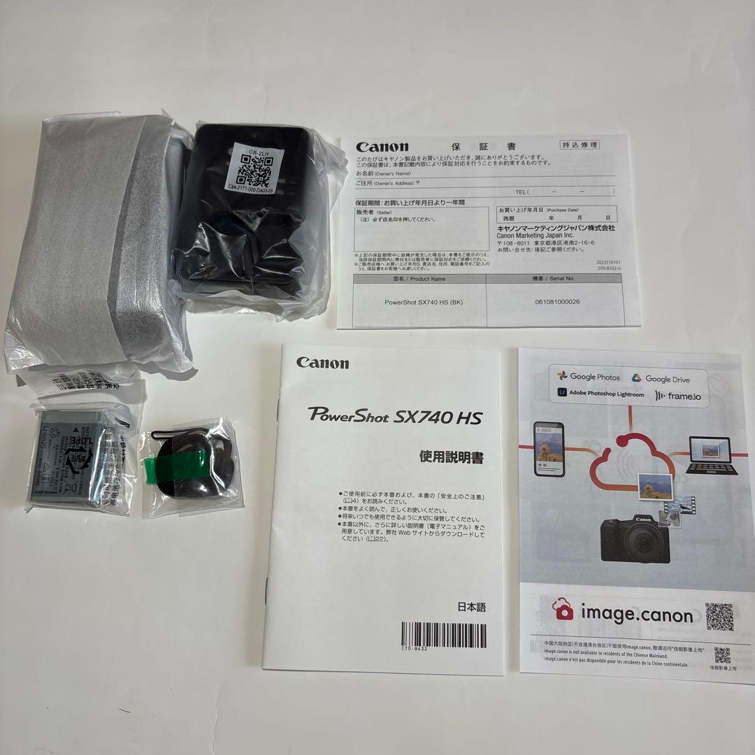 新品　未使用　Canon power shot SX740 HS