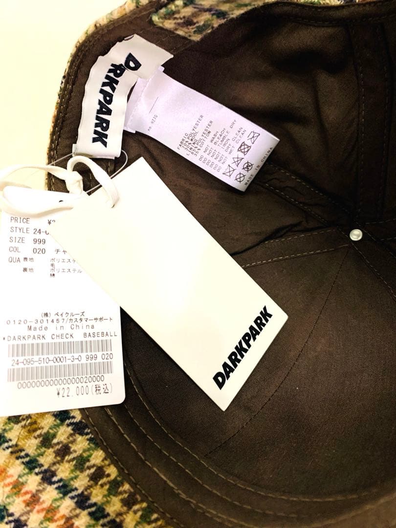 Deuxieme Classe【DARKPARK】CHECK CAP