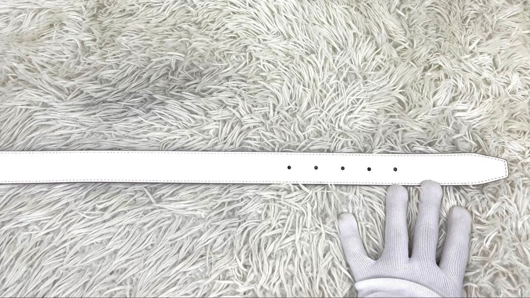 極美品‼️ BALLY リバーシブルベルト ロゴ金具　ゴールド金具　総柄　Bロゴ