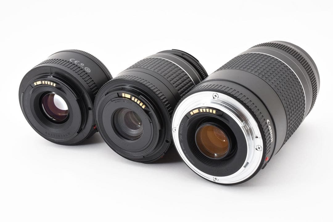 保証付き/Canon EOS80D標準&望遠&単焦点トリプルレンズセット