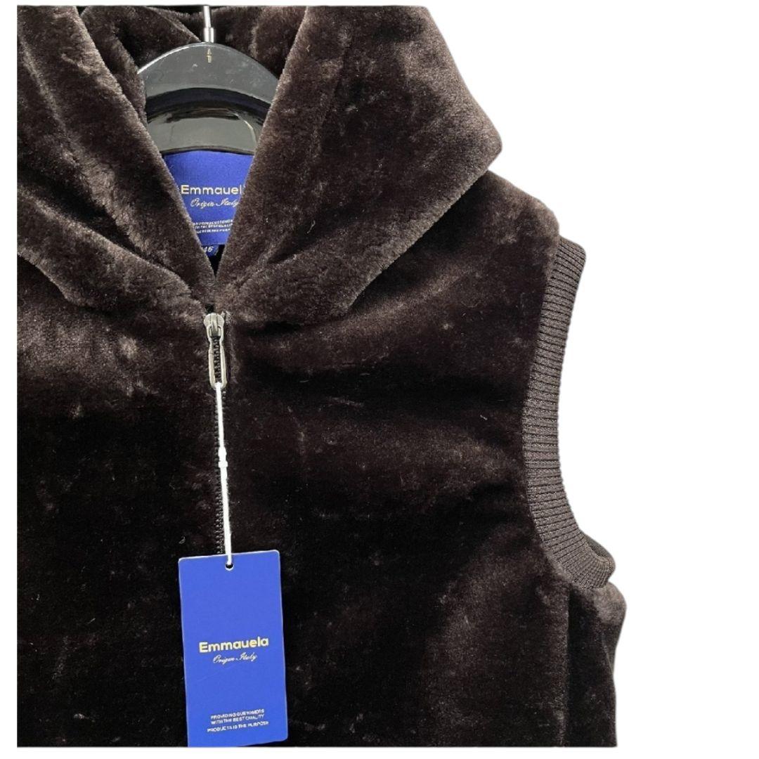 ミンクカシミヤ混　ファーベスト 　Emmauela　ミラノ　男女兼用　2XL