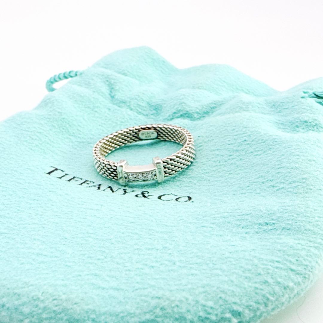 3008-2 保存袋付き✨Tiffany サマセット 3Pダイヤ リング 13号