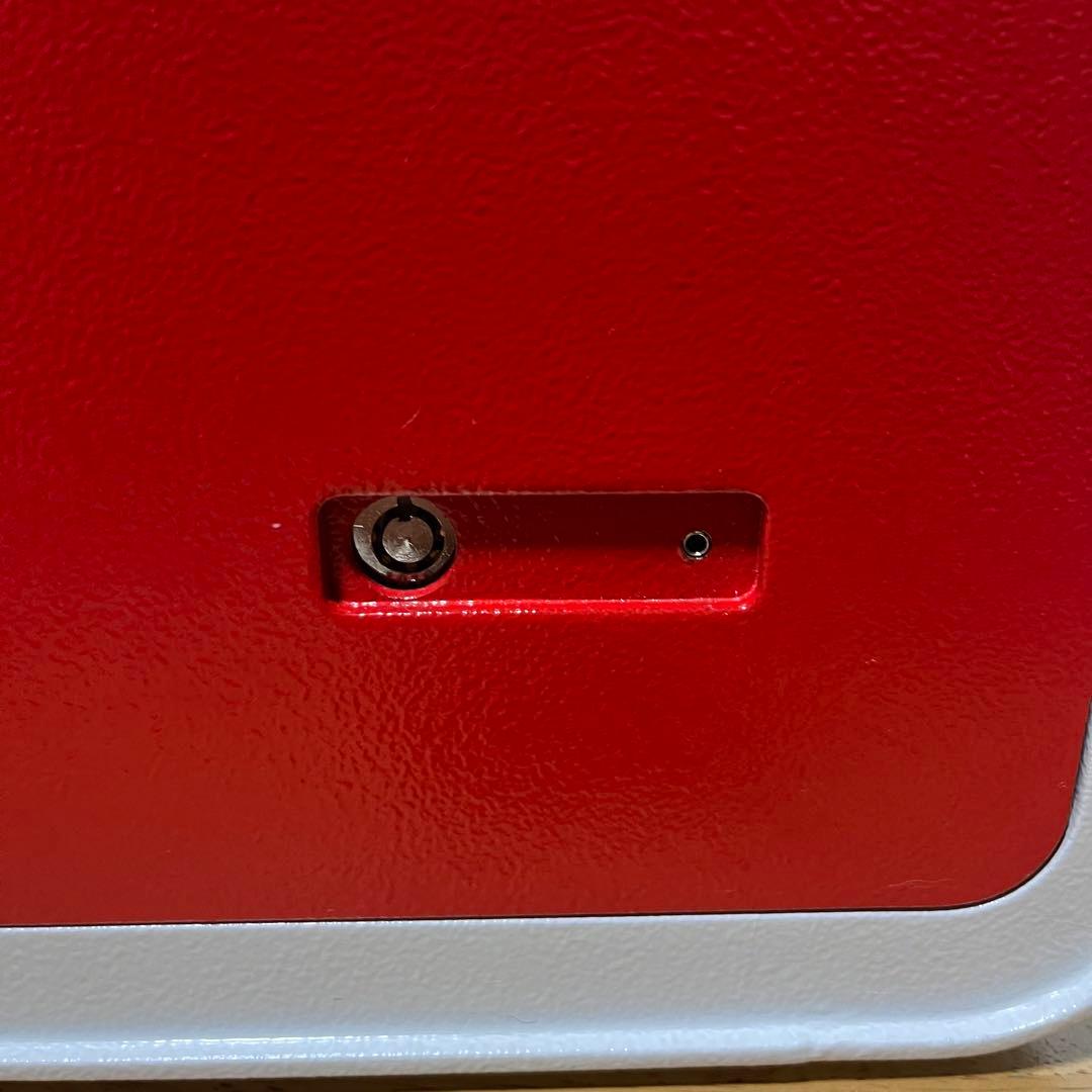 新品未使用 LIBRIO 金庫　XB006 ホワイト×レッド