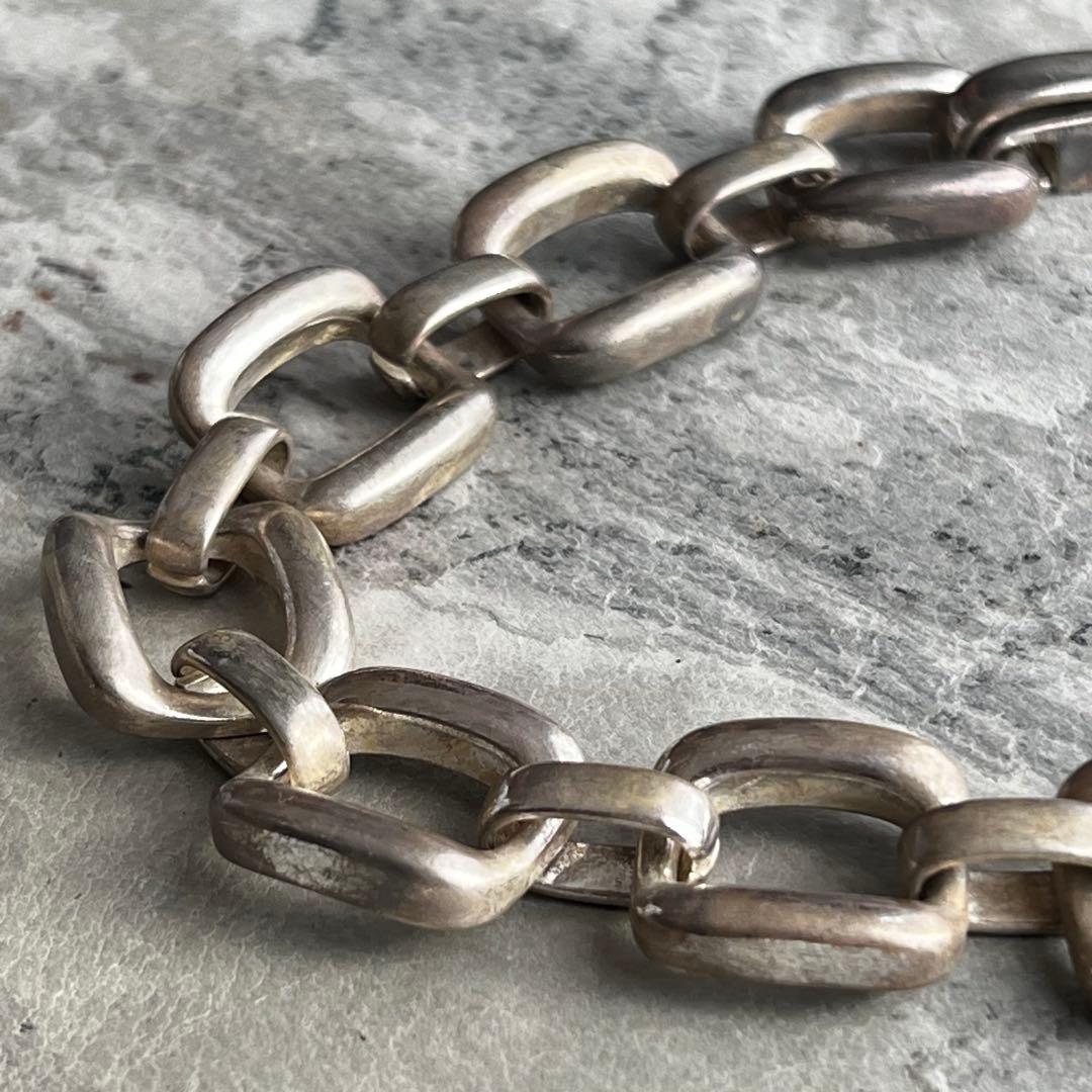 VINTAGE ヴィンテージ スクエア チェーン ブレスレット SPAIN