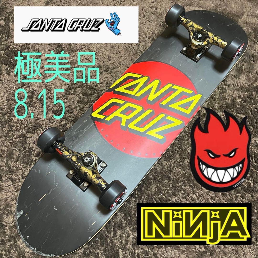 スケートボード　スケボー　コンプリート　極美品　スピットファイア　サンタクルーズ