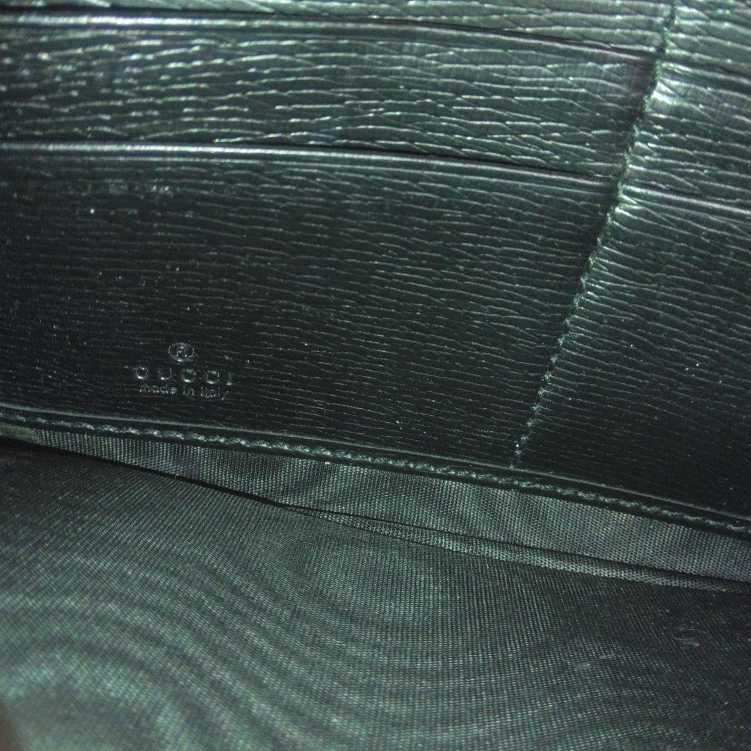 【希少】GUCCI ラウンドファスナー キングスネーク レザー ブラック