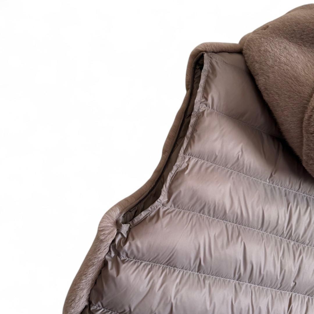 未使用 LOU ANDREA ふわふわファーダウンベスト リバーシブル