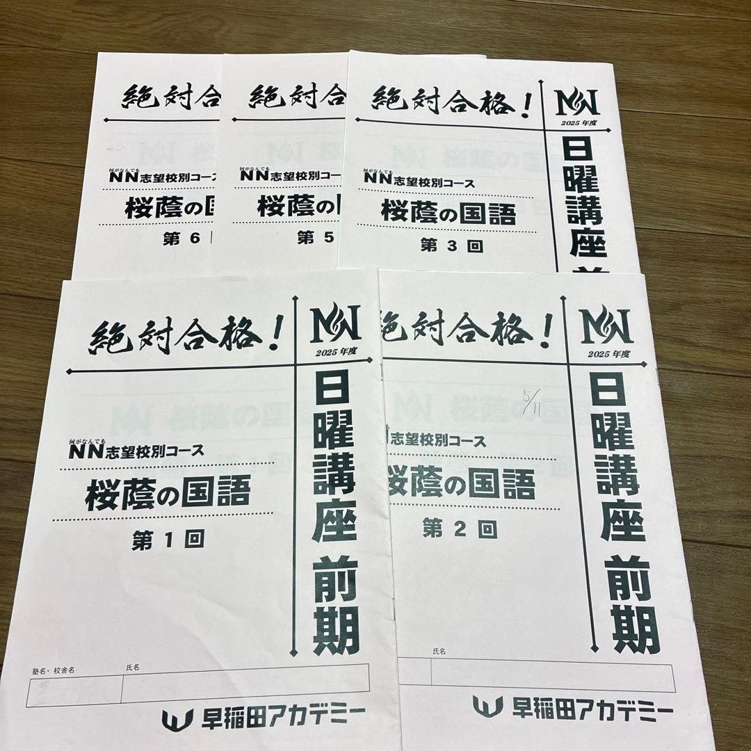 NN桜蔭の国語 6+8回セット