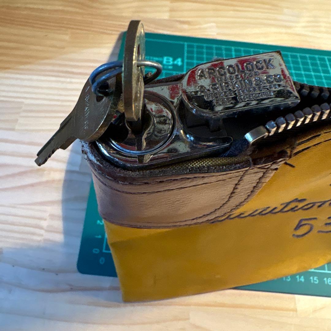 バンクポシェット　鍵付き　ビンテージ　バンクポーチ