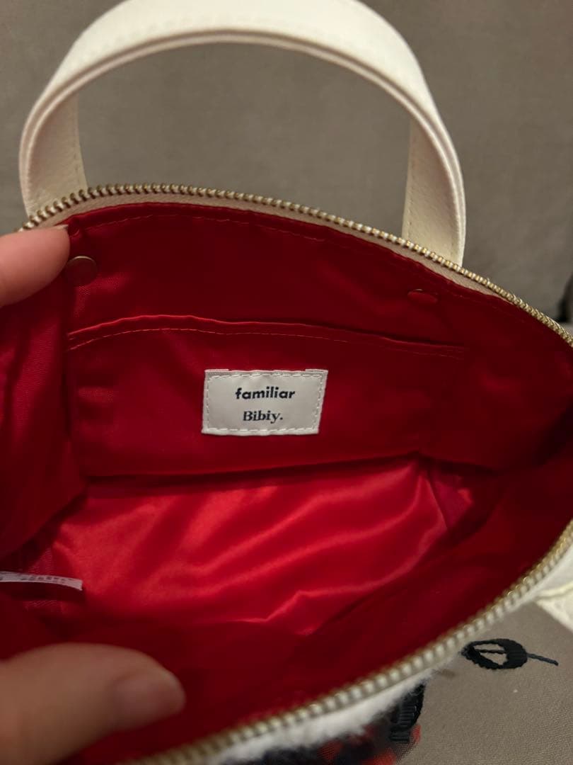ファミリア×Bibiy ミニバッグ　ホワイト