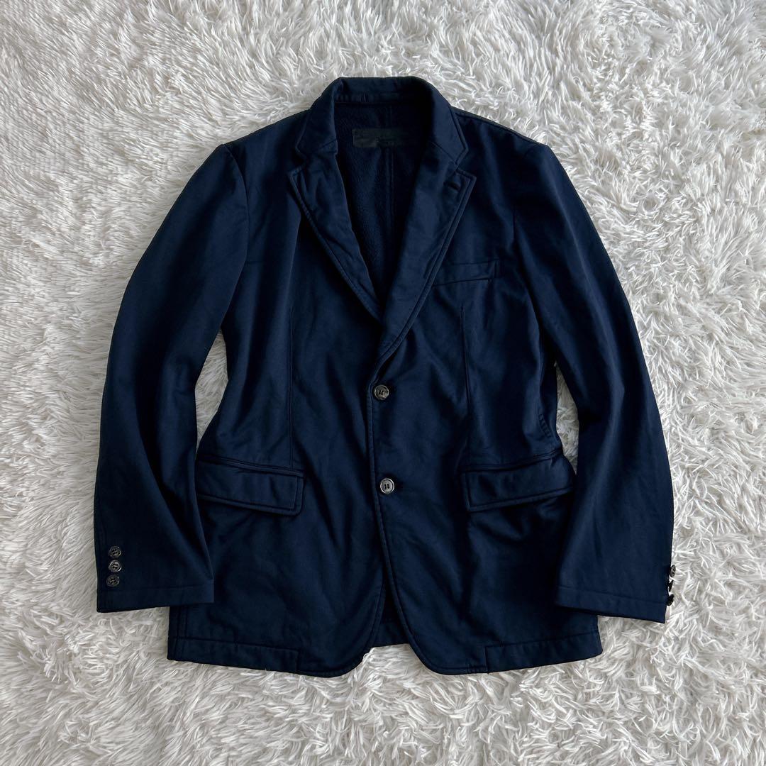 Y2K✨ コムデギャルソンオム ポリエステル 縮絨 染め ジャケット 紺 M