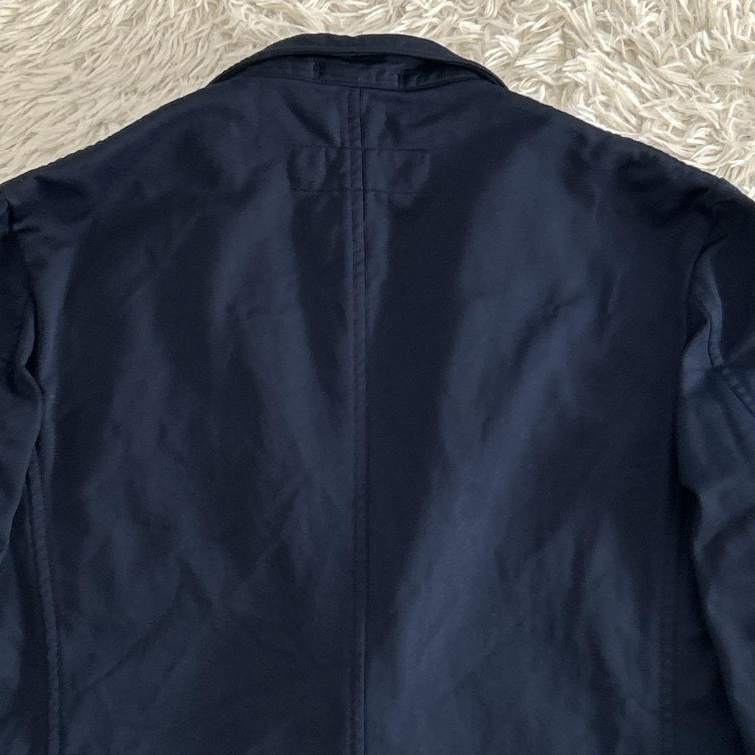 Y2K✨ コムデギャルソンオム ポリエステル 縮絨 染め ジャケット 紺 M