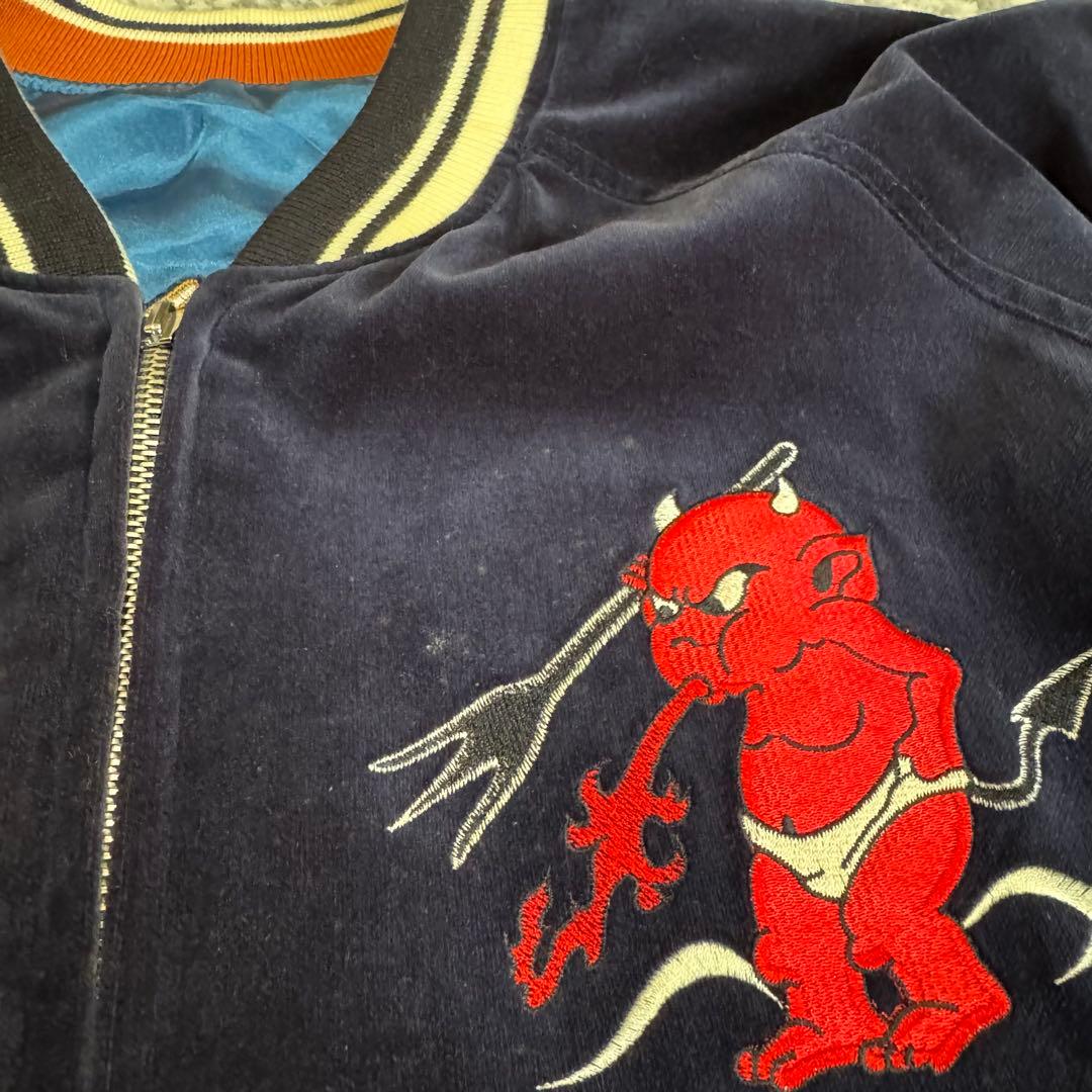 TEDCOMPANY 別珍 ベロア スカジャン リバーシブル テッドマン