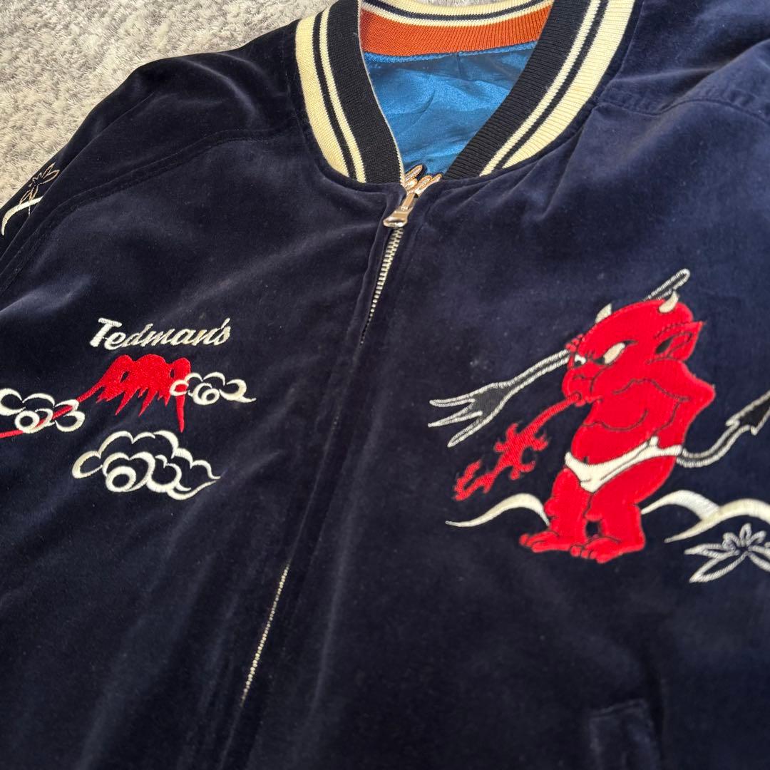 TEDCOMPANY 別珍 ベロア スカジャン リバーシブル テッドマン