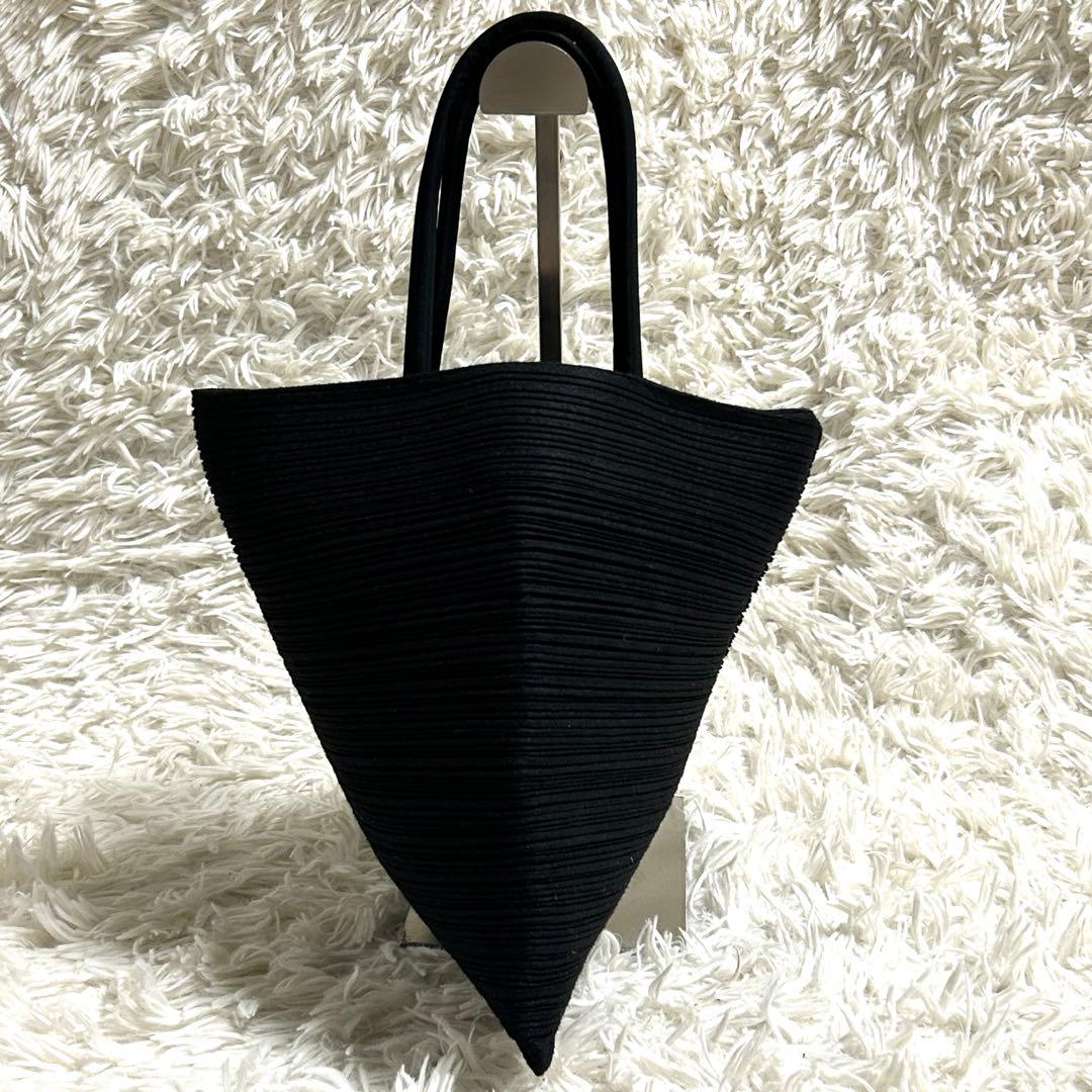 希少✨プリーツプリーズ 変形 ハンドバッグ プリーツバッグ マグネットボタン