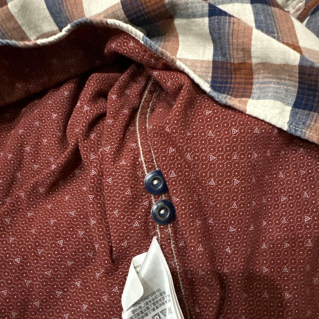 RRL チェック柄　ワークシャツ ポップオーバー ダブルフェイス メンズ