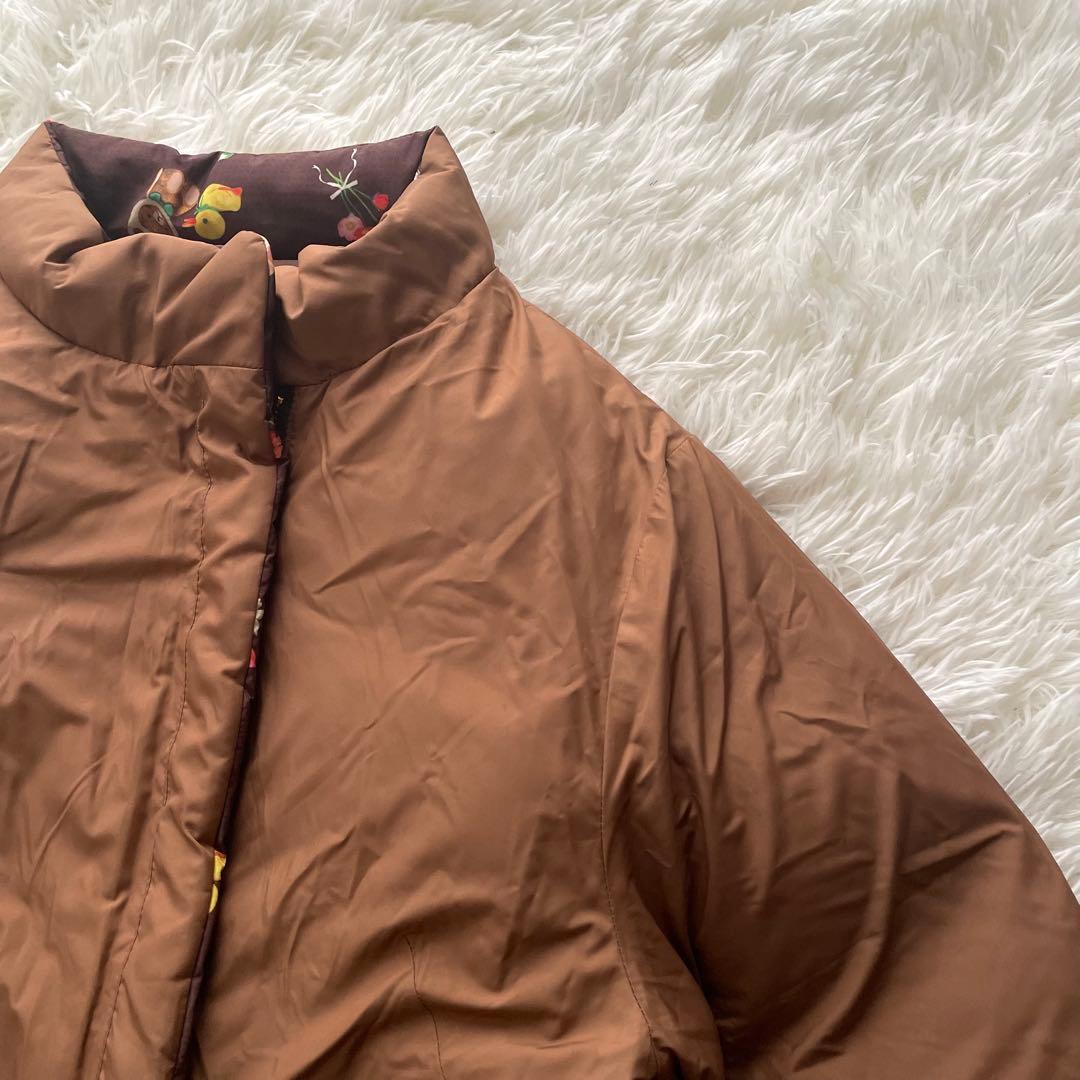 美品　yukiemon ダウンジャケット　ぬいぬい　動物柄　リバーシブル