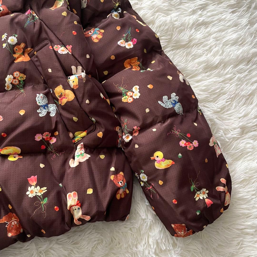 美品　yukiemon ダウンジャケット　ぬいぬい　動物柄　リバーシブル