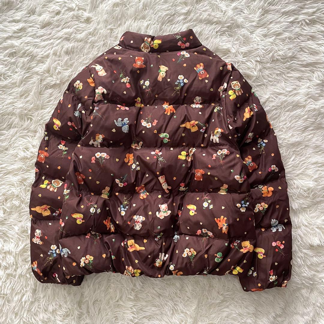 美品　yukiemon ダウンジャケット　ぬいぬい　動物柄　リバーシブル