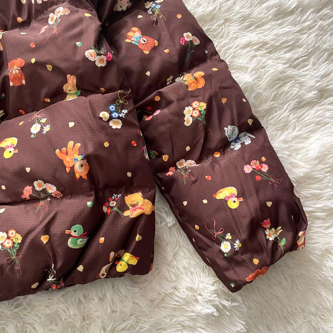 美品　yukiemon ダウンジャケット　ぬいぬい　動物柄　リバーシブル