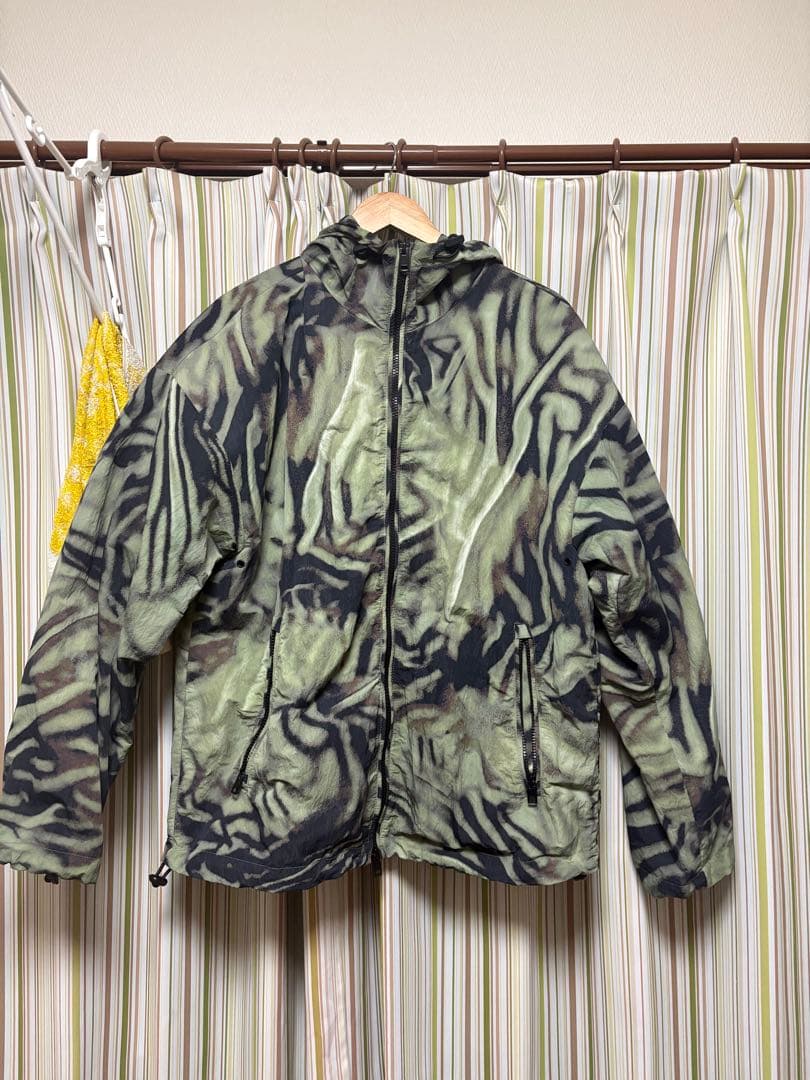 迷彩 フード付きナイロンジャケット