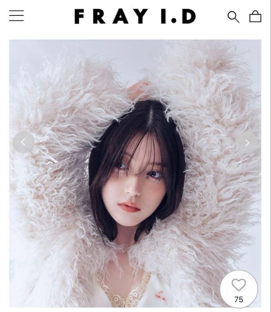 フレイアイディー FRAY I.D★25ss 今期 ショートファーコート YEL