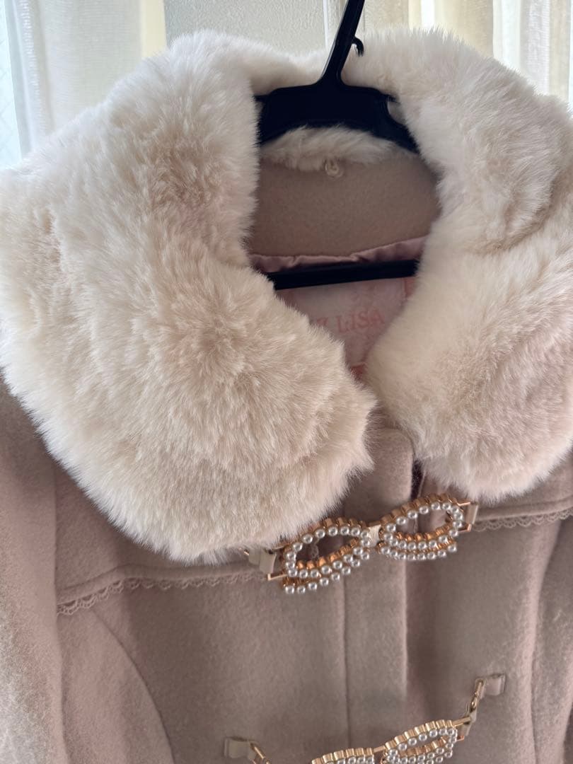 リズリサ　パールリボンビットコート　ピンク