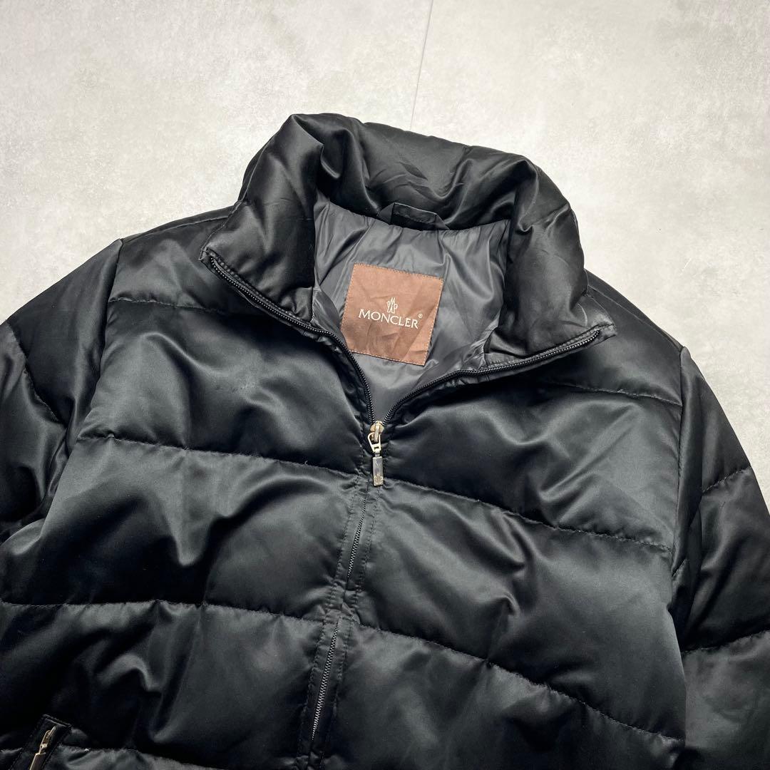 大きいサイズ✨モンクレール ダウンジャケット　Lサイズ相当 黒 茶タグ 高級感