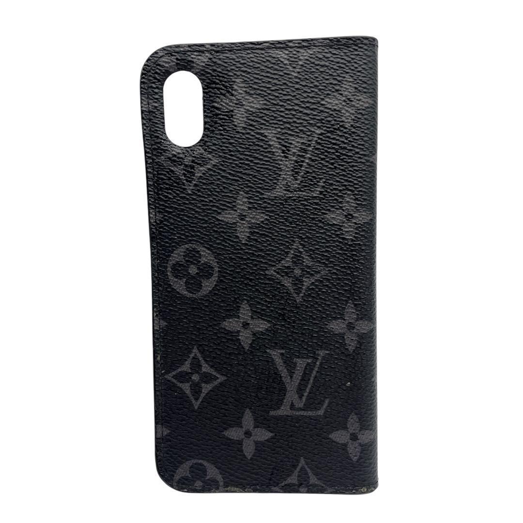 【美品】ルイヴィトン スマホケースモノグラム フォリオ iPhone X/XS