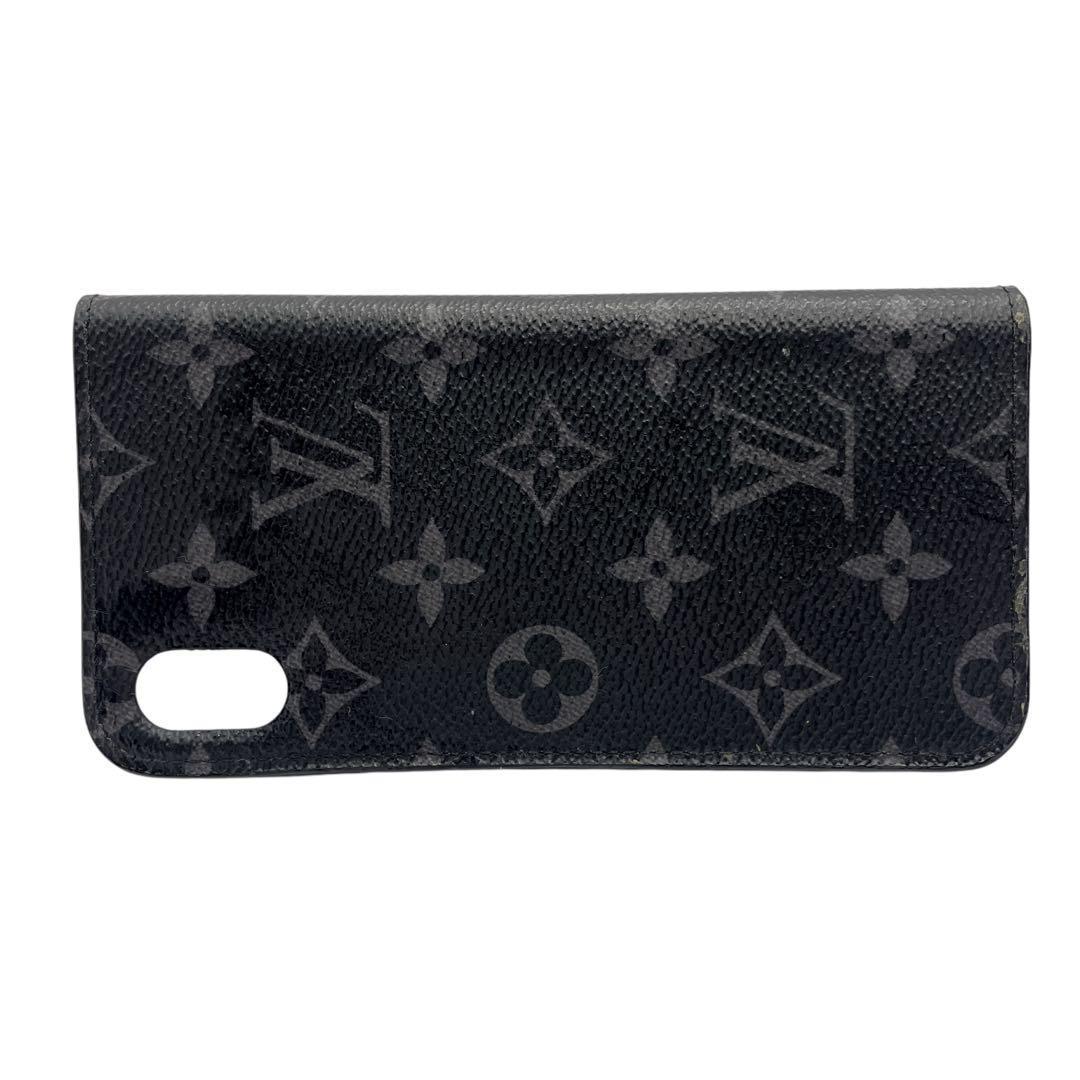 【美品】ルイヴィトン スマホケースモノグラム フォリオ iPhone X/XS