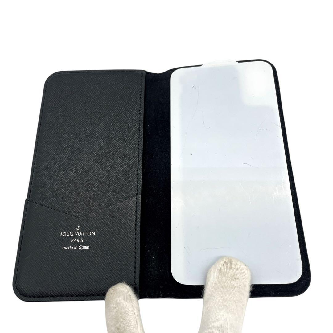 【美品】ルイヴィトン スマホケースモノグラム フォリオ iPhone X/XS