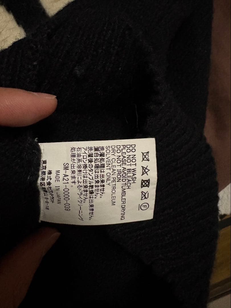 トップス SAINT Mxxxxxx SIN WOOL KNIT SWEATER