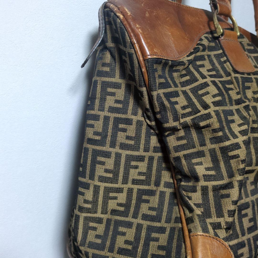 FENDI フェンデイ トートバッグ ズッカ柄 肩掛け ビンテージ ボストン