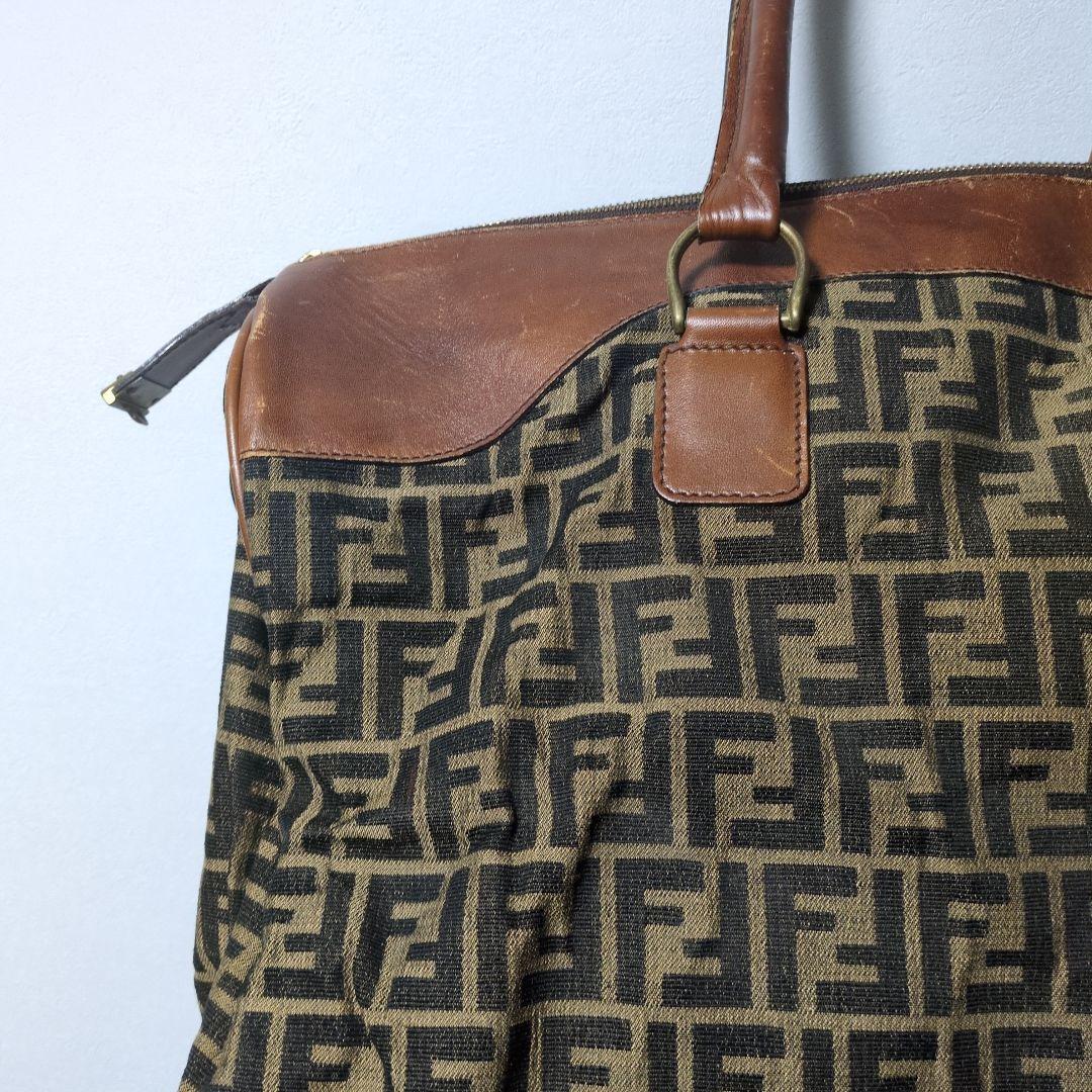 FENDI フェンデイ トートバッグ ズッカ柄 肩掛け ビンテージ ボストン