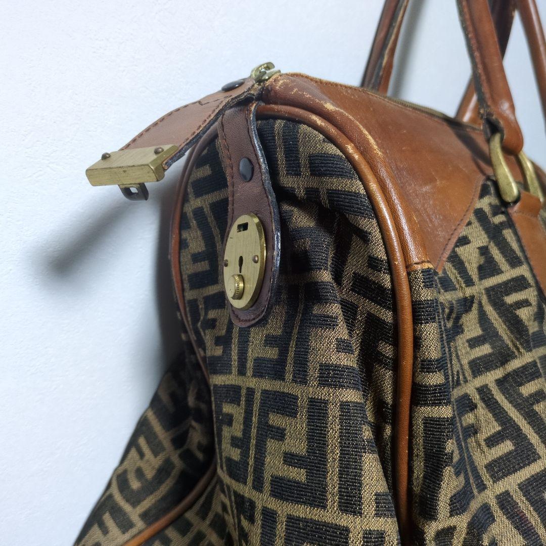 FENDI フェンデイ トートバッグ ズッカ柄 肩掛け ビンテージ ボストン