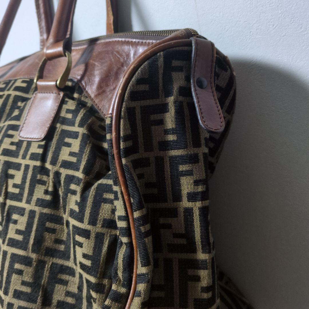 FENDI フェンデイ トートバッグ ズッカ柄 肩掛け ビンテージ ボストン